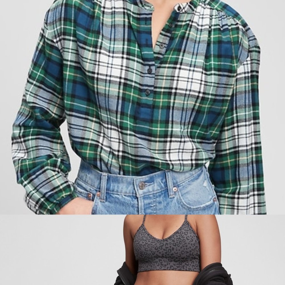 GAP  Lot of 2  New with Tags Henley Top and Sports Bra